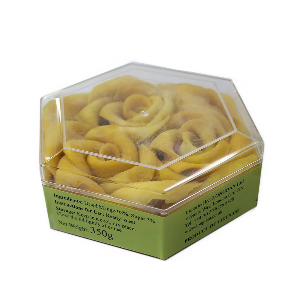 LONGDAN Rose - Shaped Dried Mango 350g - Image 2