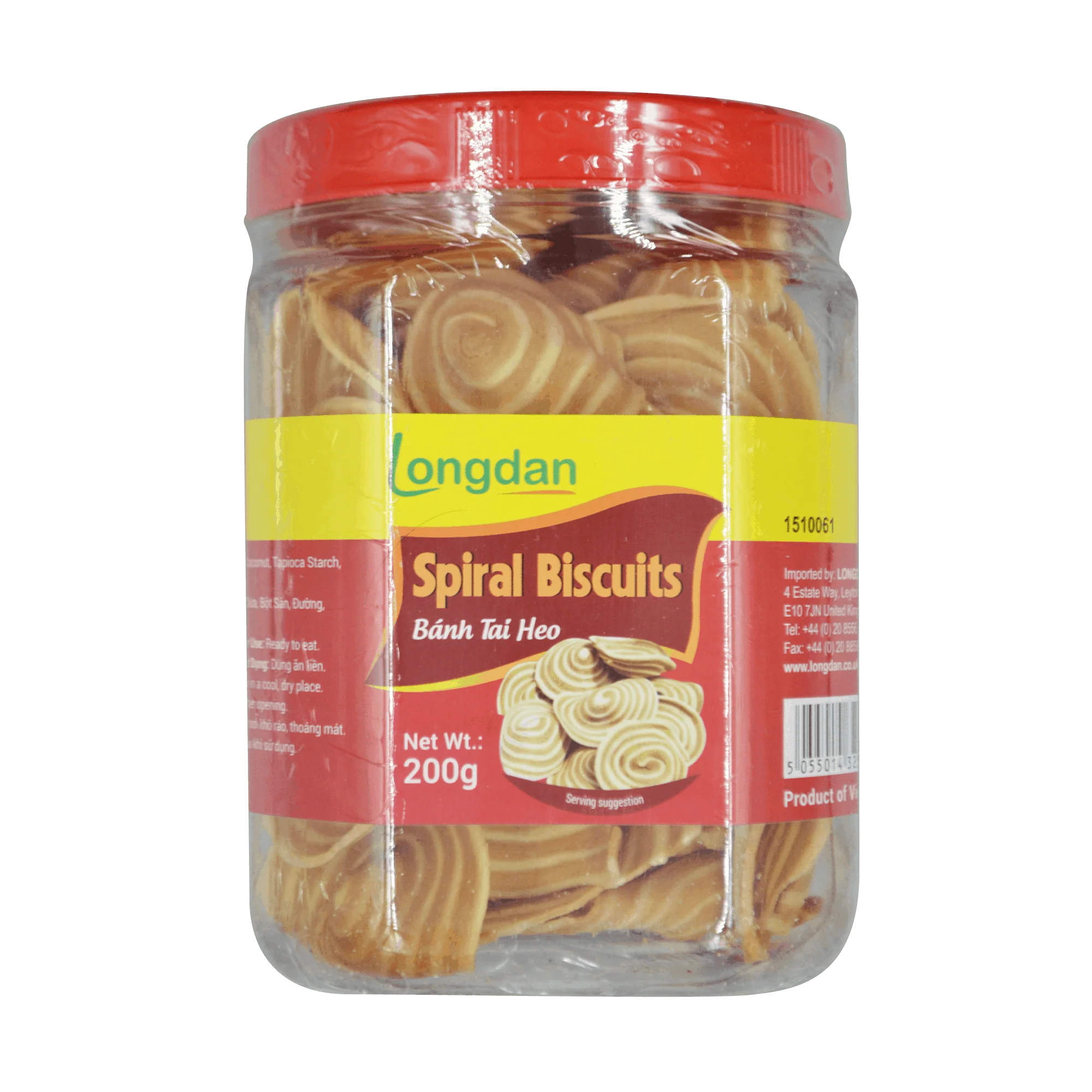 Longdan Spiral Biscuits 200g (Case 25)