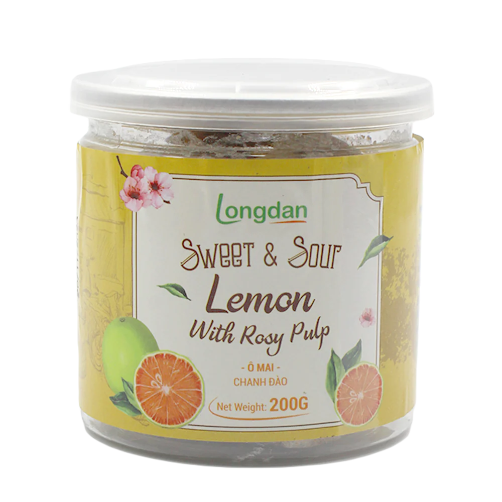 Longdan Sweet & Sour Lemon With Rosy Pulp 200g (Case 24)
