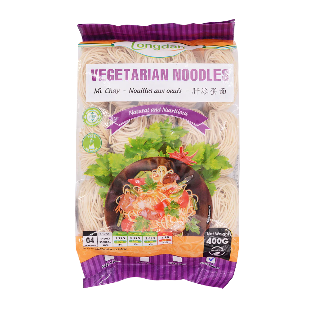 Longdan Vegetarian Noodles 1.2mm 400g