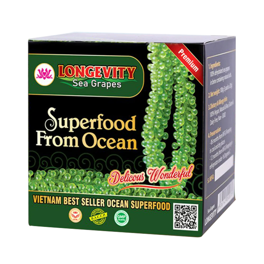 Longevity Dehydrated Sea Grapes (20g — 6 packs)