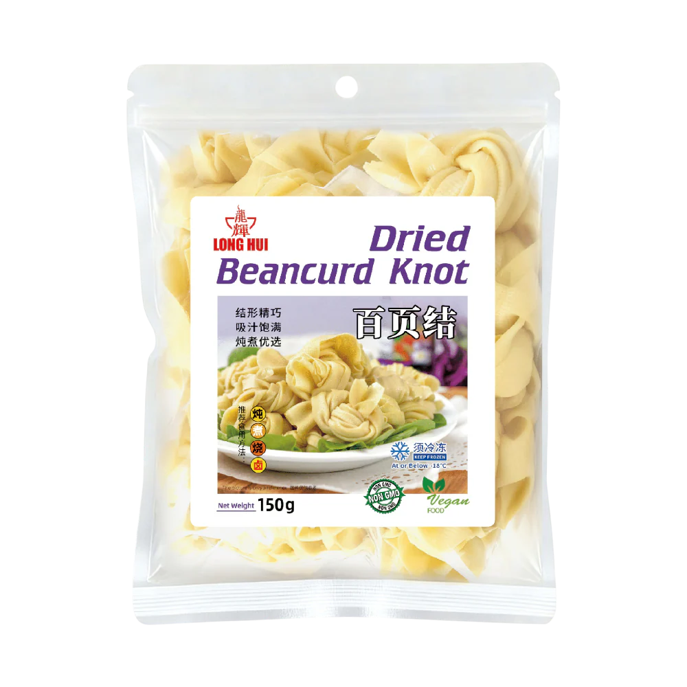 LONGHUI Dried Beancurd Knot 150g (Frozen)