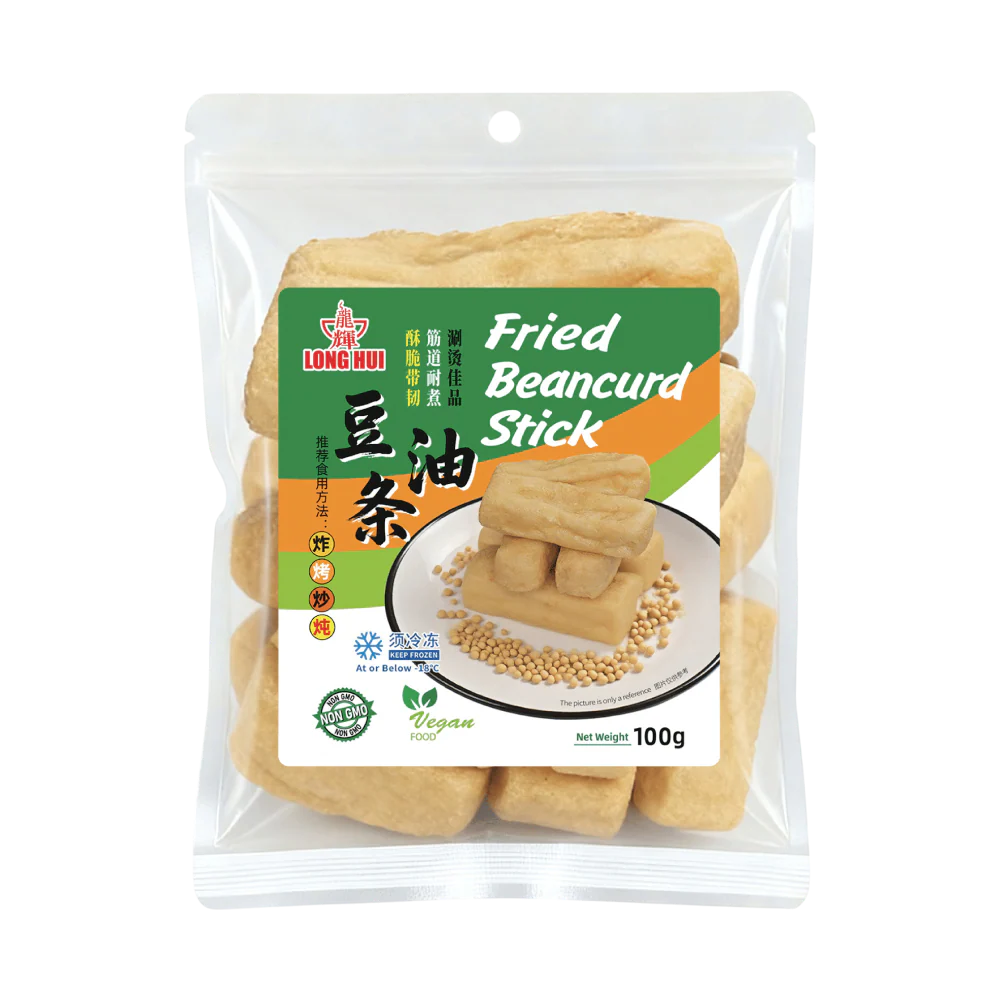 LONGHUI Fried Beancurd Stick 100g (Frozen)