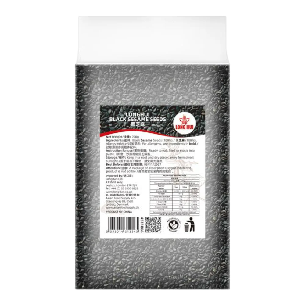 LONGHUI Vacuum-Packed Black Sesame Seeds 700g