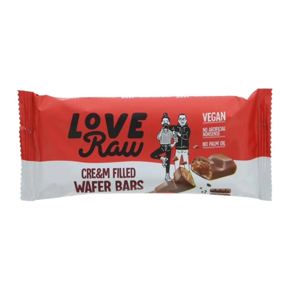 LOVERAW Cream Filled Choc Wafer 43g