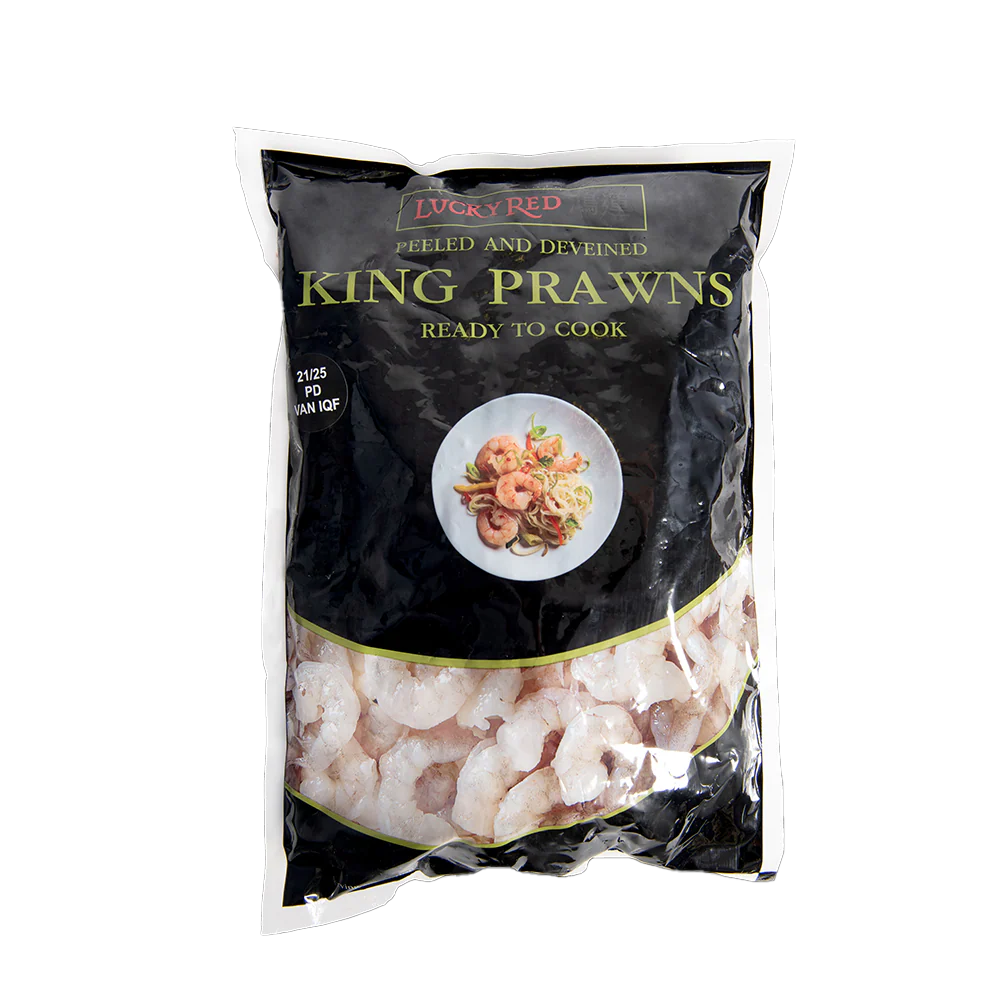 LUCKY RED IQF Raw P&D King Prawns 31/40 900gnet (Frozen)