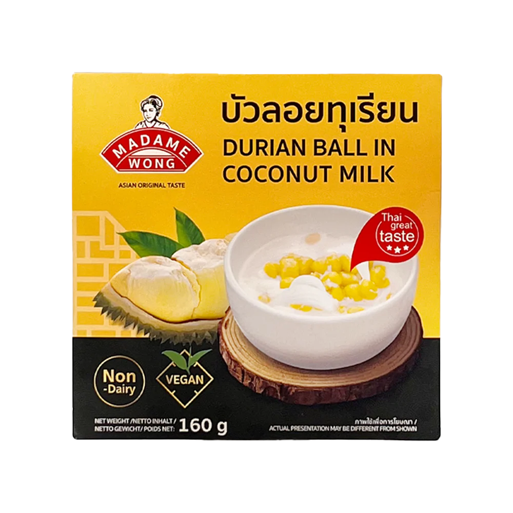 MADAME WONG Durian Ball in Coconut Milk 160g (Frozen)