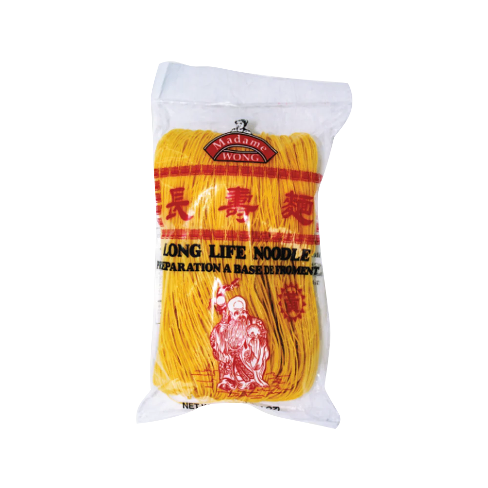 MADAME WONG Long Life Noodle (Turmeric Color) 400g (Case 50)