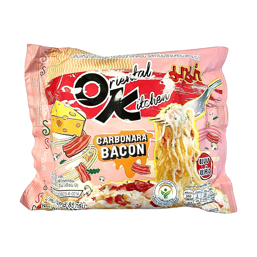 MAMA ORIENTAL KITCHEN Noodle - Carbonara Bacon Flavour 85g (Case 24)