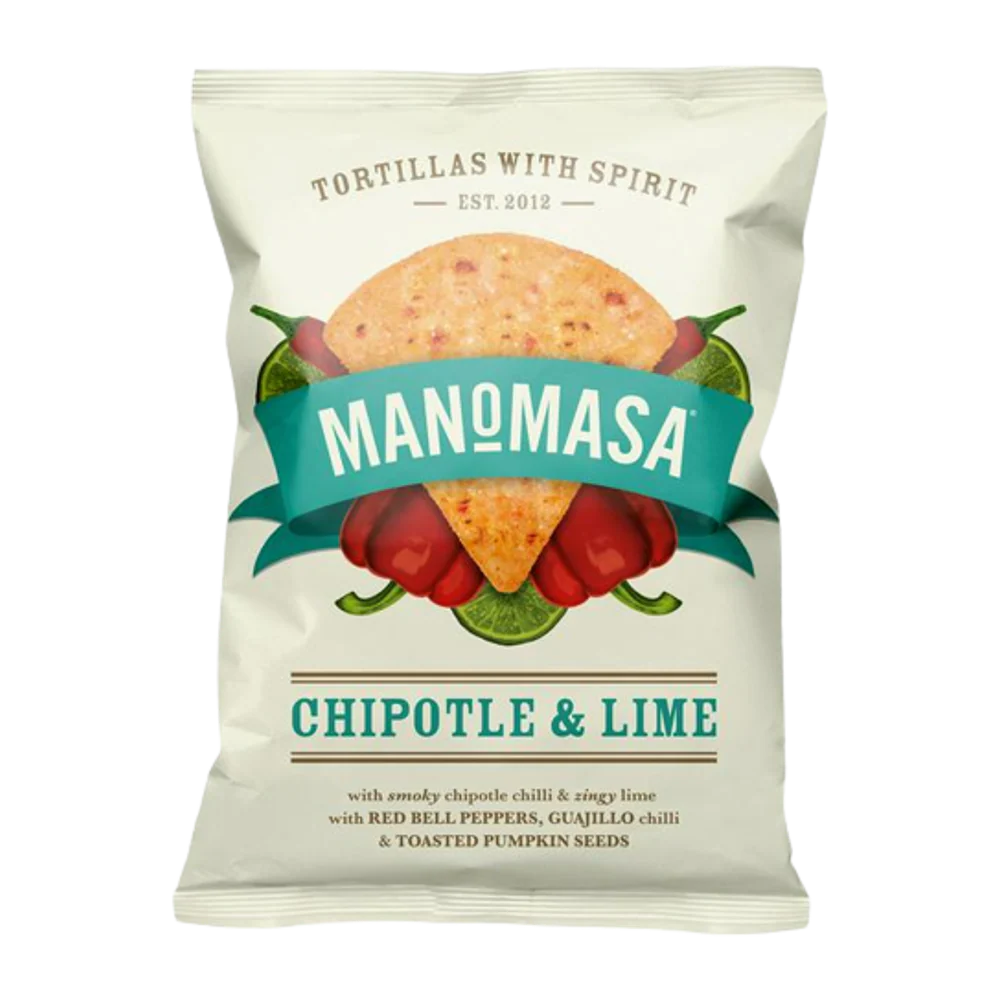 MANOMASA Tortilla - Chipotle & Lime 140g