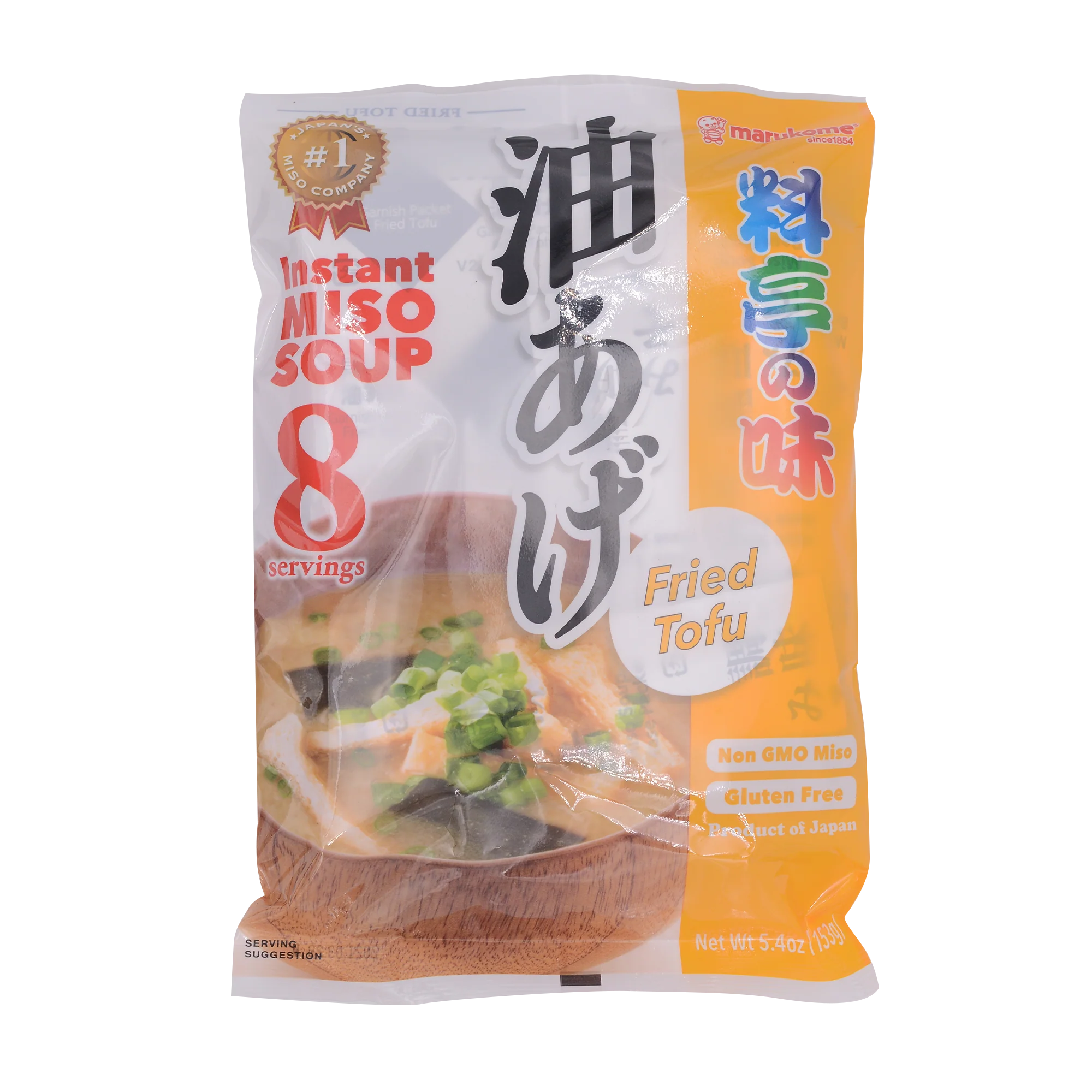 MARUKOME Instant Miso Premium Taste Fried Tofu (8pcs) 153g