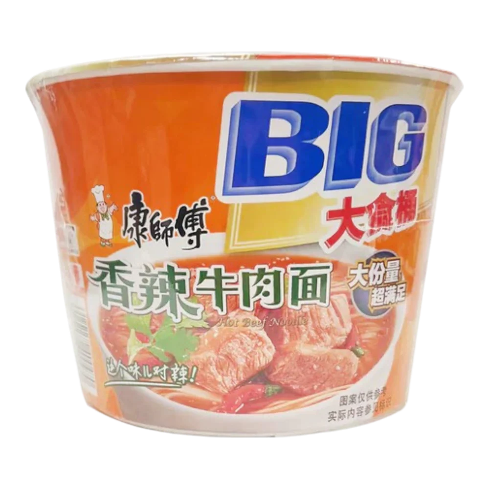 MASTER KONG KSF Instant Noodles - Spicy Artificial Beef Flavour (Bowl) 114g