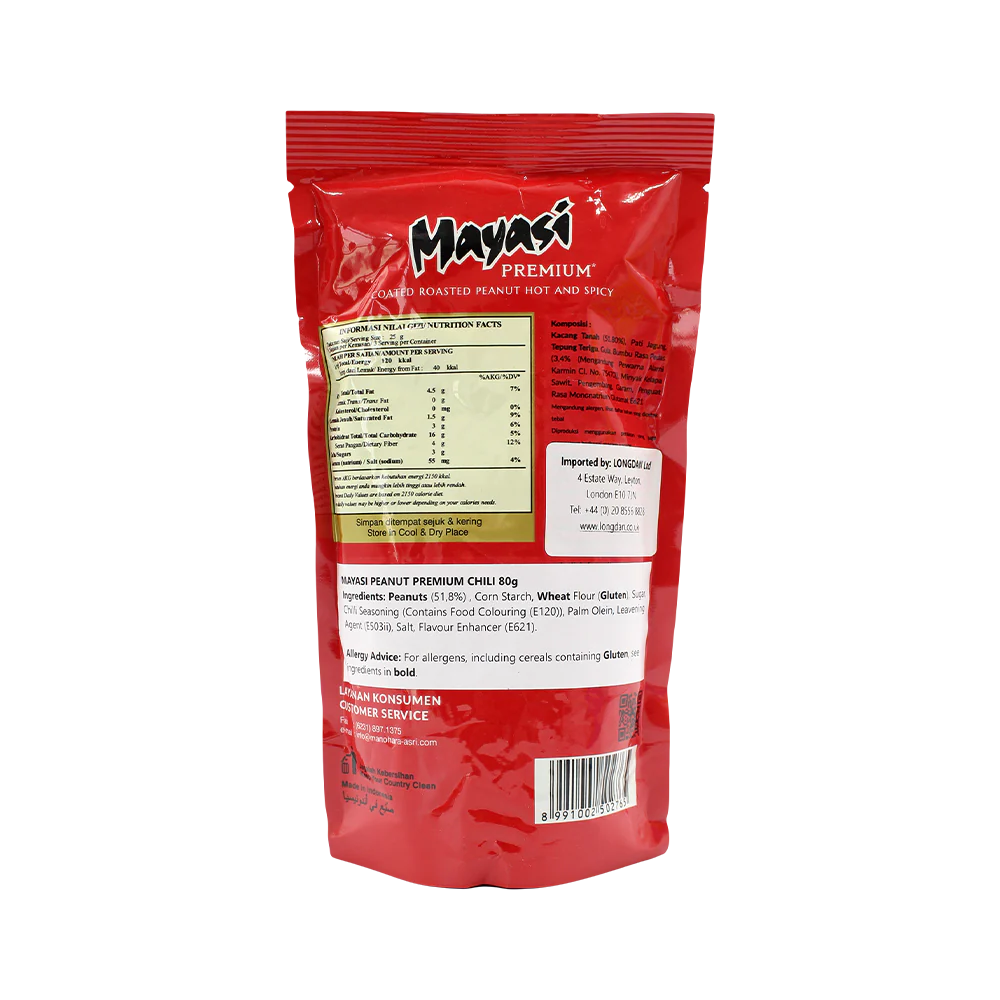 Mayasi Peanut Premium Hot & Spicy Flv 80g - Image 2
