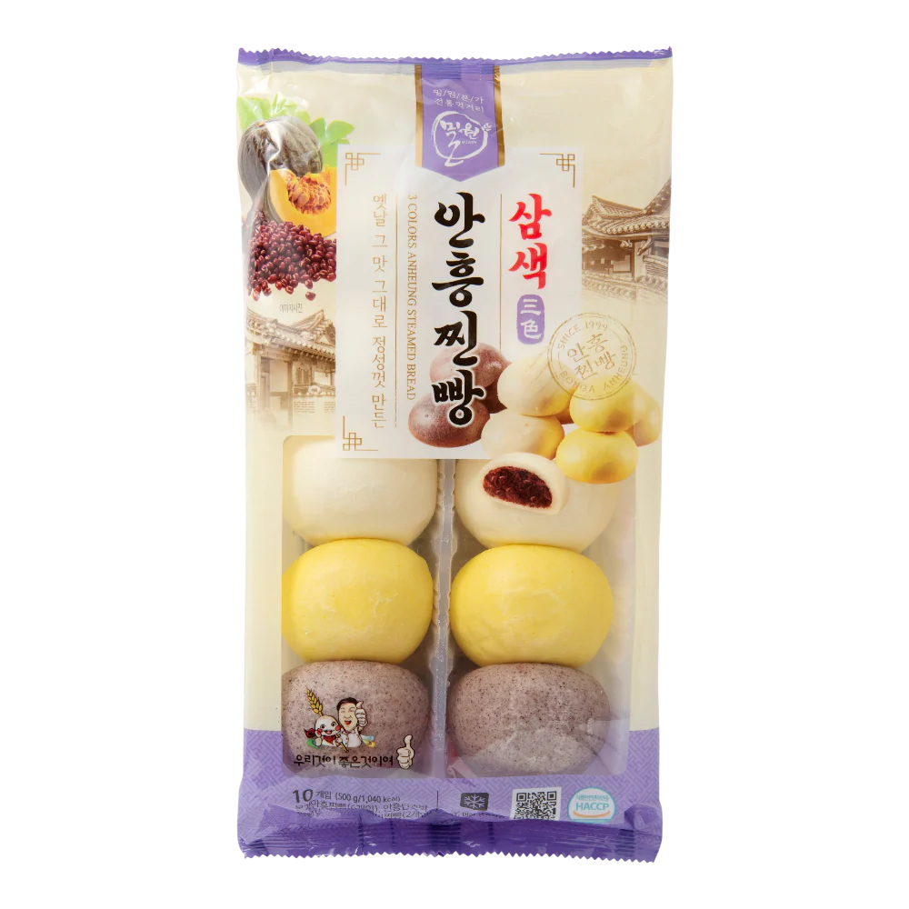 MILWON 3 Colors Steamed Bun 500g (Frozen)