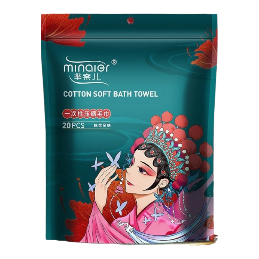 MINAIER Compressed Cotton Towel 24 x 30cm 20pcs