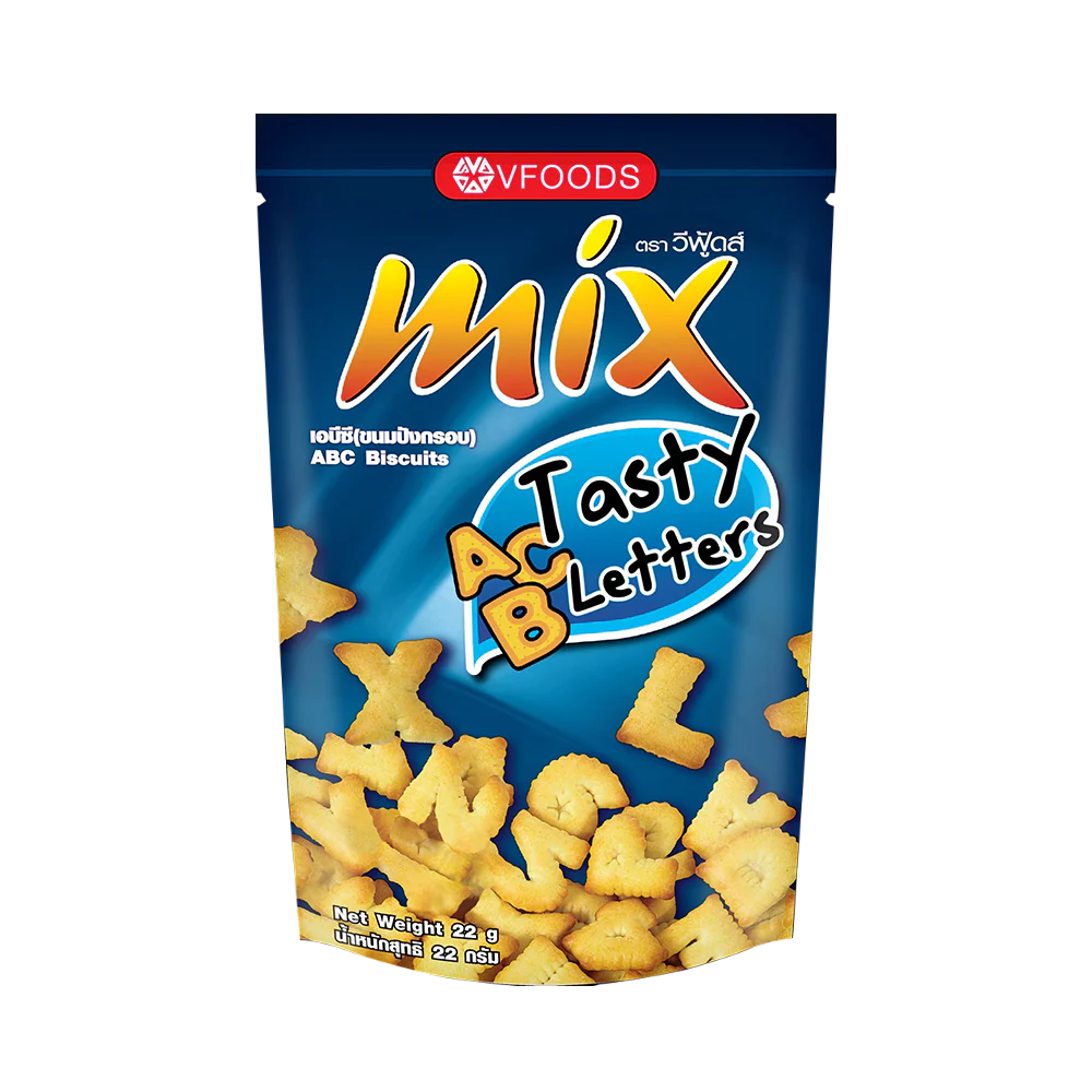MIX ABC Biscuits - Tasty Letter 22g (Case 144)