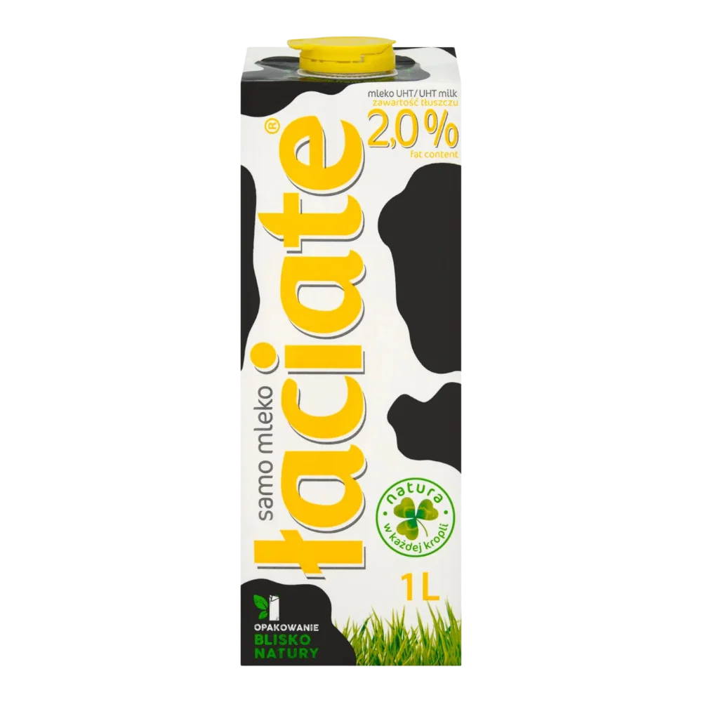 MLEKPOL Milk UHT 2.0% Laciate 1L (Yellow)