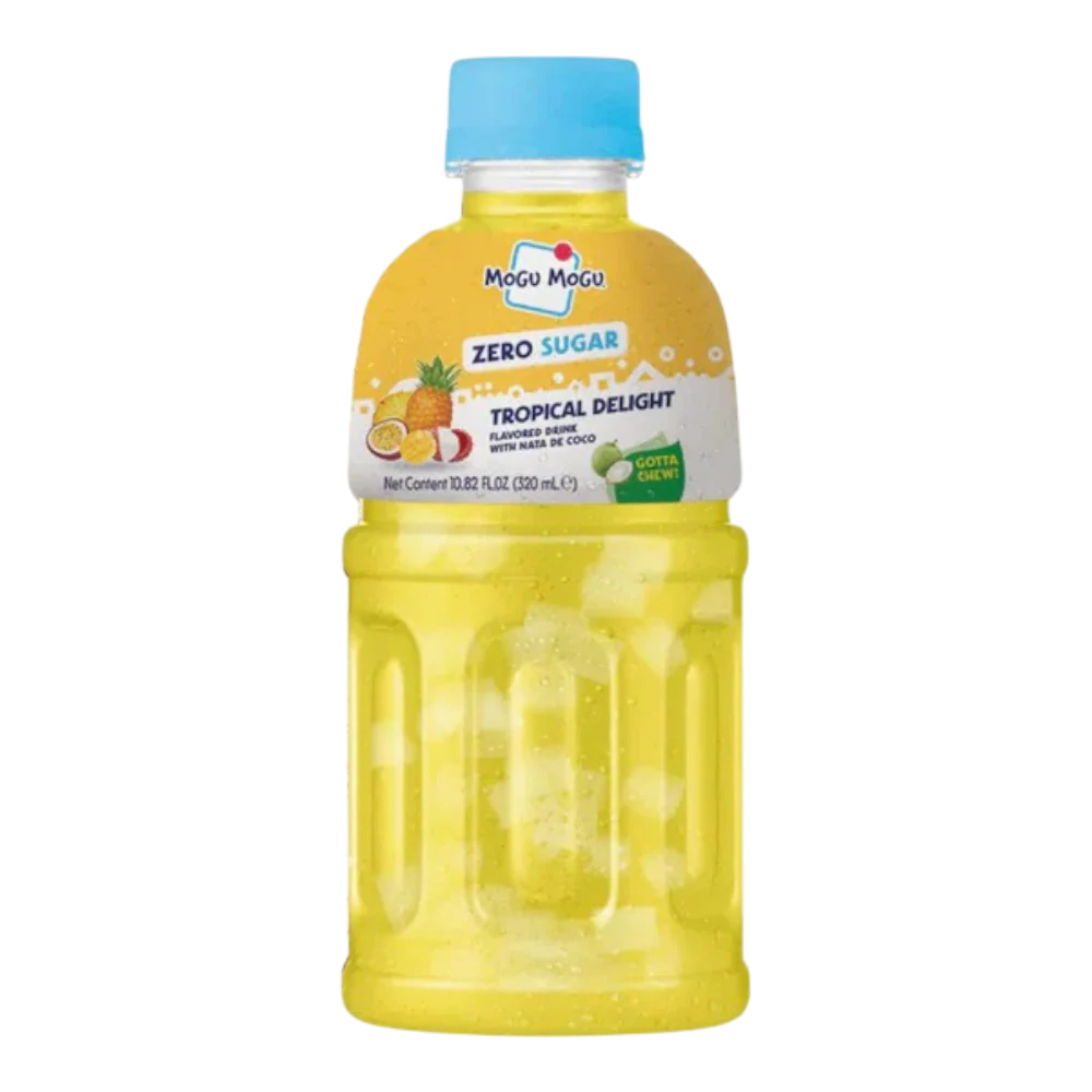MOGU MOGU Nata De Coco Drink Tropical Delight Flavour Zero Sugar 320ml (Case 24)