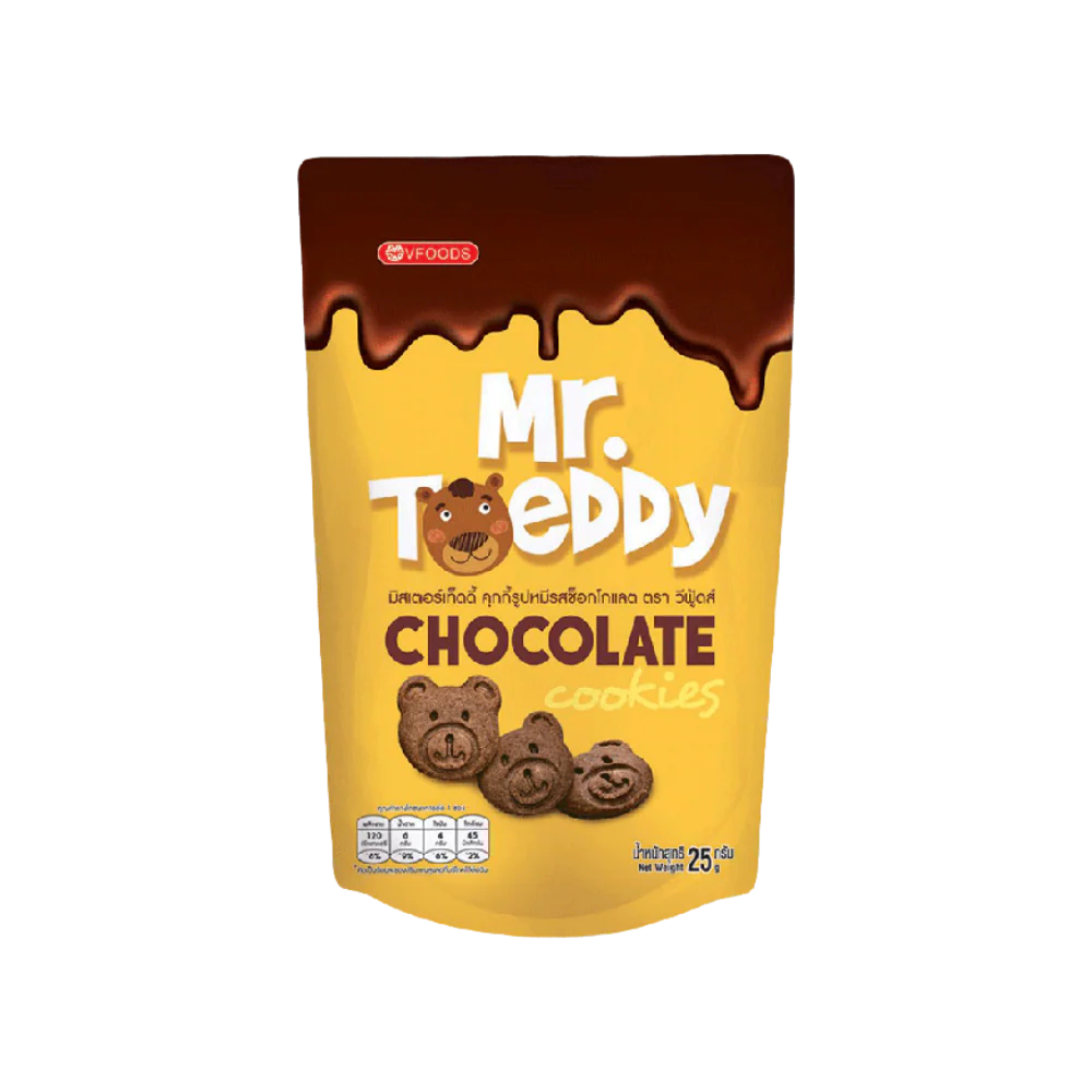 MR.TEDDY Cookies - Chocolate 25g (Case 144)