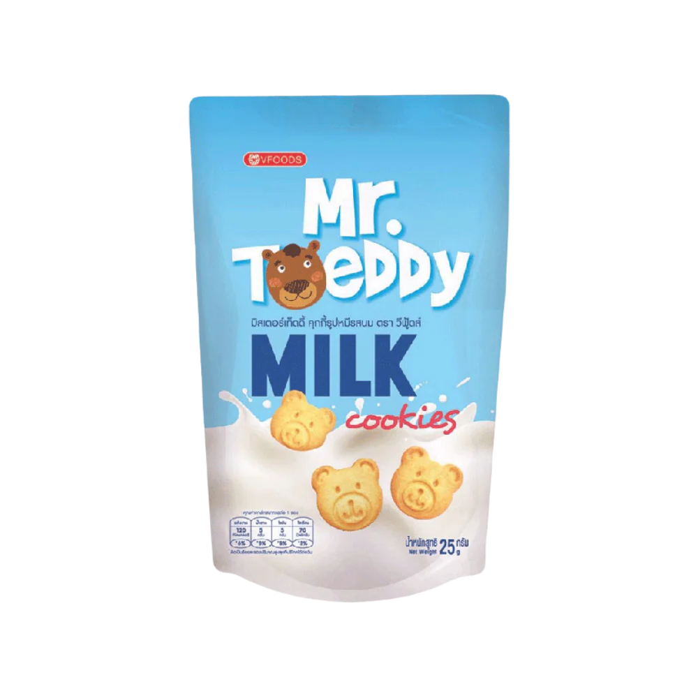 MR.TEDDY Cookies - Milk 25g (Case 144)
