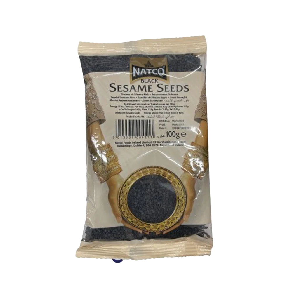 NATCO Black Sesame Seeds Natural 100g (Case 20)
