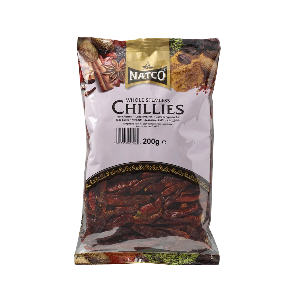 NATCO Chilli Whole Stemless 200g