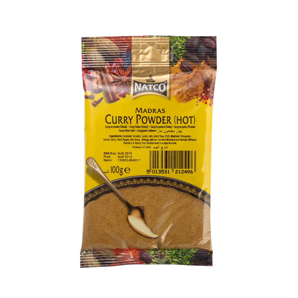 NATCO Curry Powder Hot 100g (Case 20)