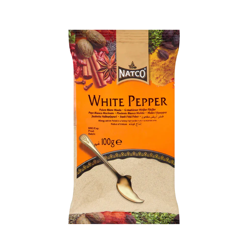 NATCO White Pepper Ground 100g (Case 20)