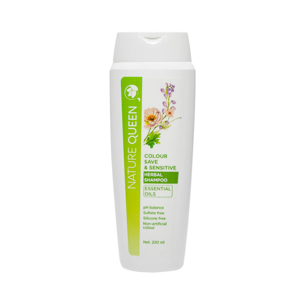 Nature Queen Colour Save & Sensitive Herbal Shampoo Essential Oil 220ml