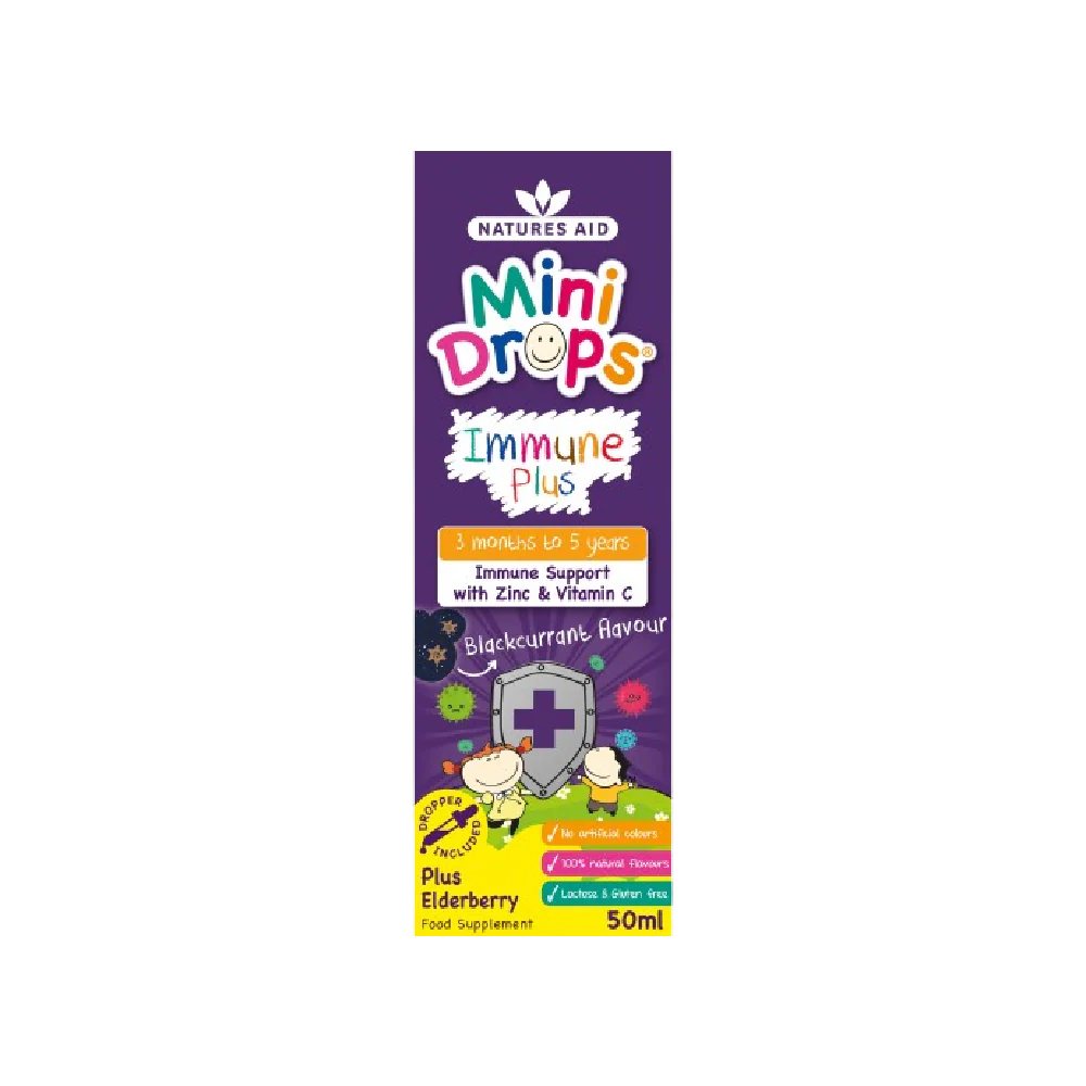 NATURES AID Mini Drops Immune Plus 50ML