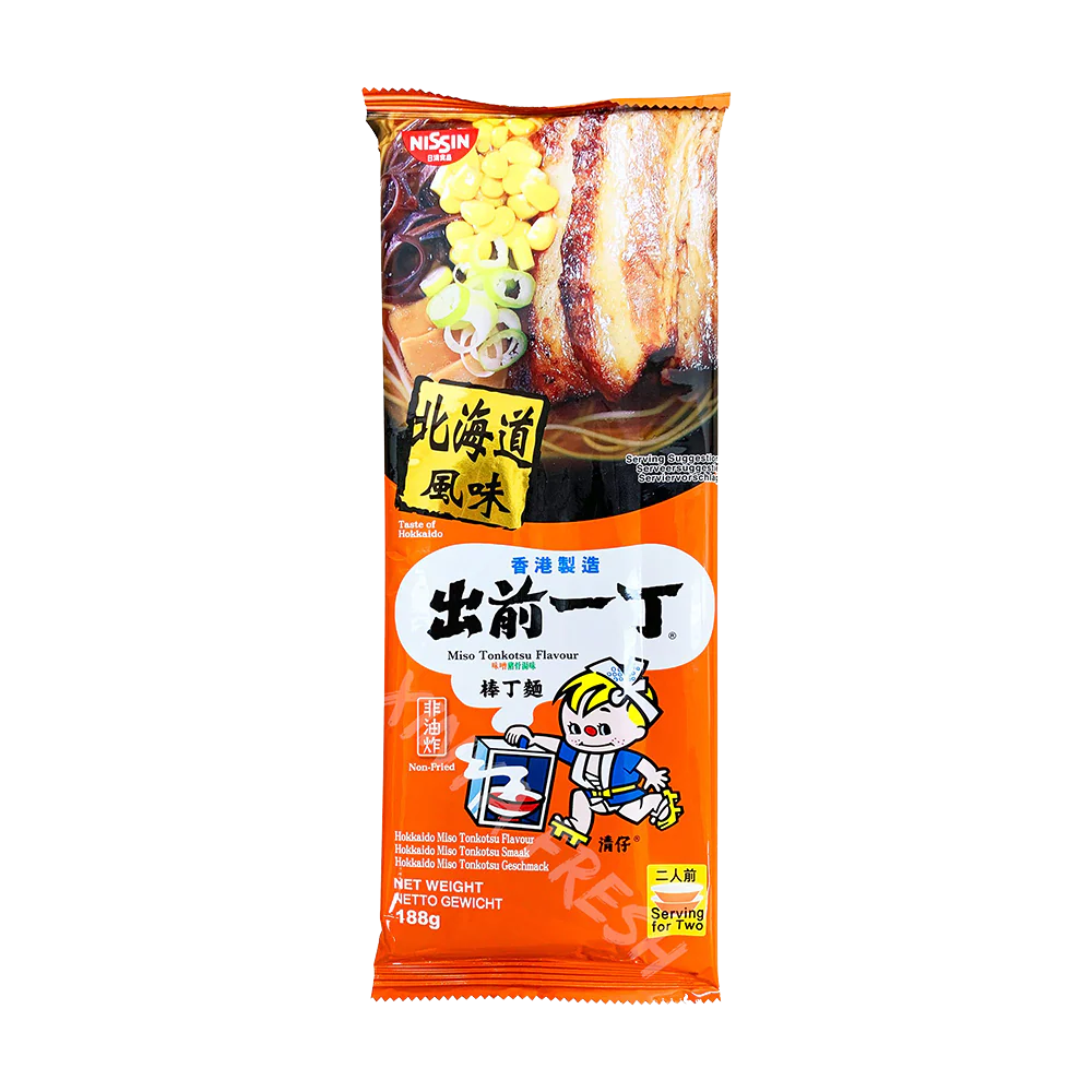 NISSIN Demae Ramen Bar Noodle - Hokkaido Miso Tonkotsu 188g