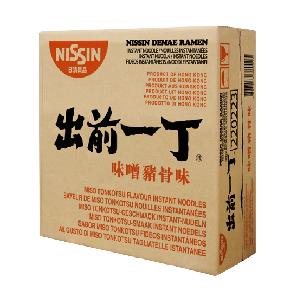 NISSIN Demae Ramen - Hokkaido Miso Tonkotsu 100g (Case 30)