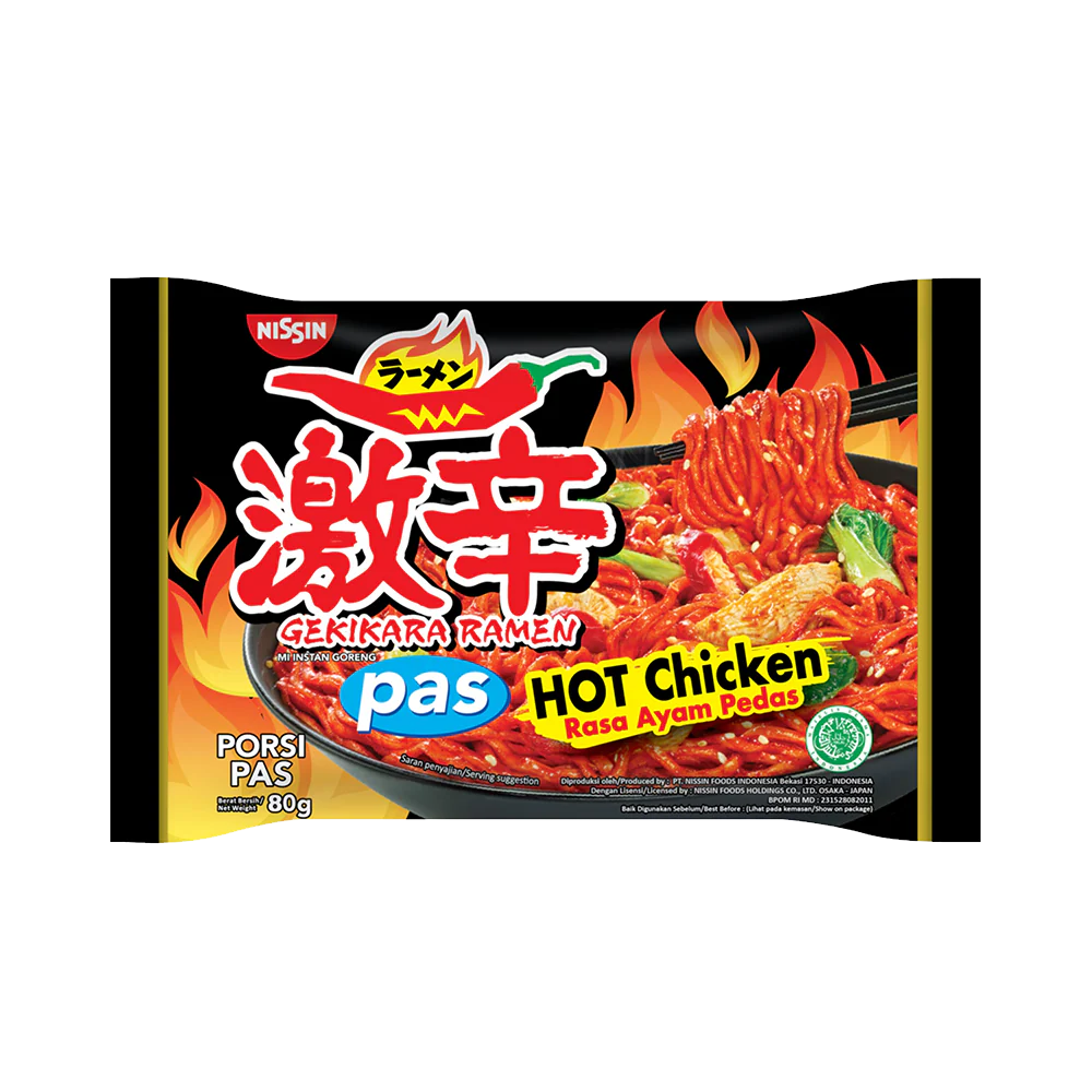 NISSIN Gekikara Ramen Hot Chicken 80g