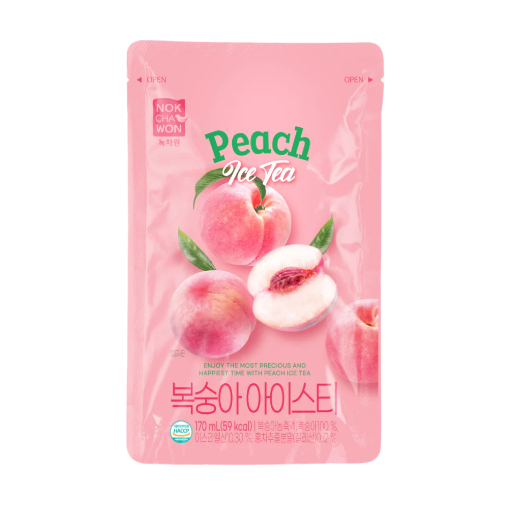 NOKCHAWON Peach Ice Tea Pouch Drink 170ml