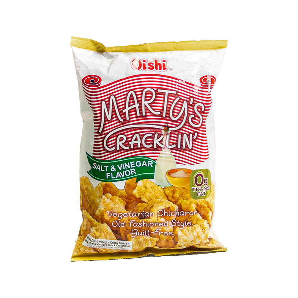 Oishi Marty's Cracklin Salt & Vinegar 90g