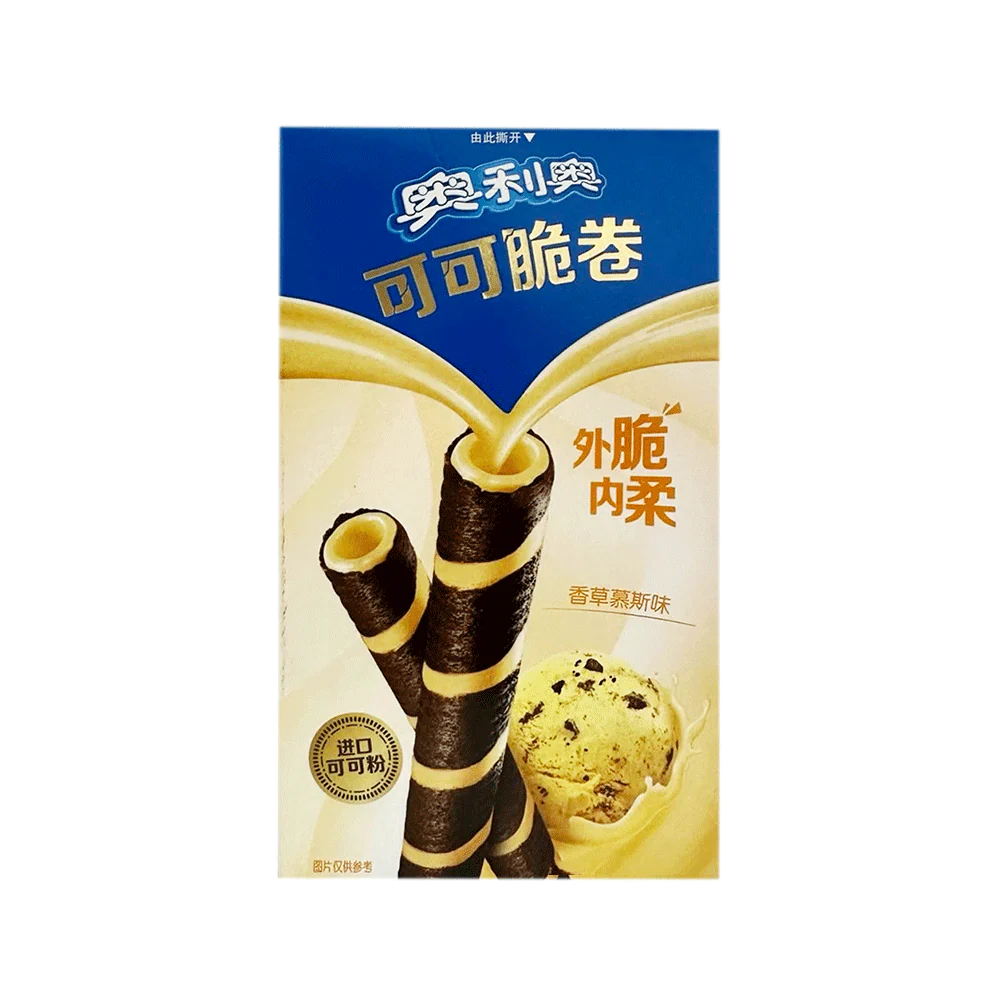 OREO Cocoa Crispy Rolls-Vanilla Mousse 50g