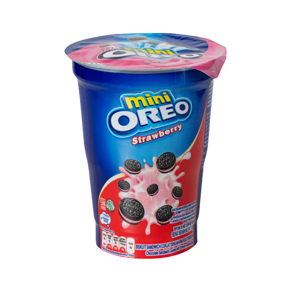 OREO Mini Cups Strawberry Cookies 61.3g