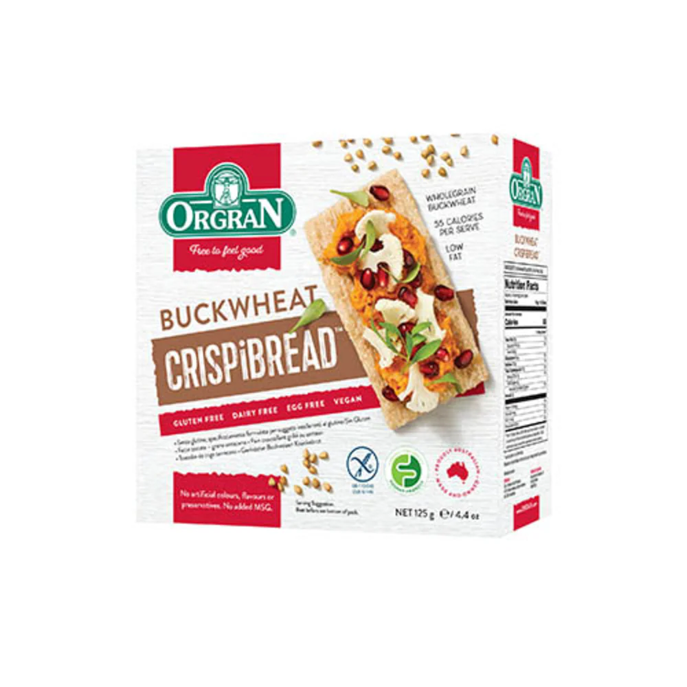 ORGRAN - Gluten Free Buckwheat Crispbread 125g