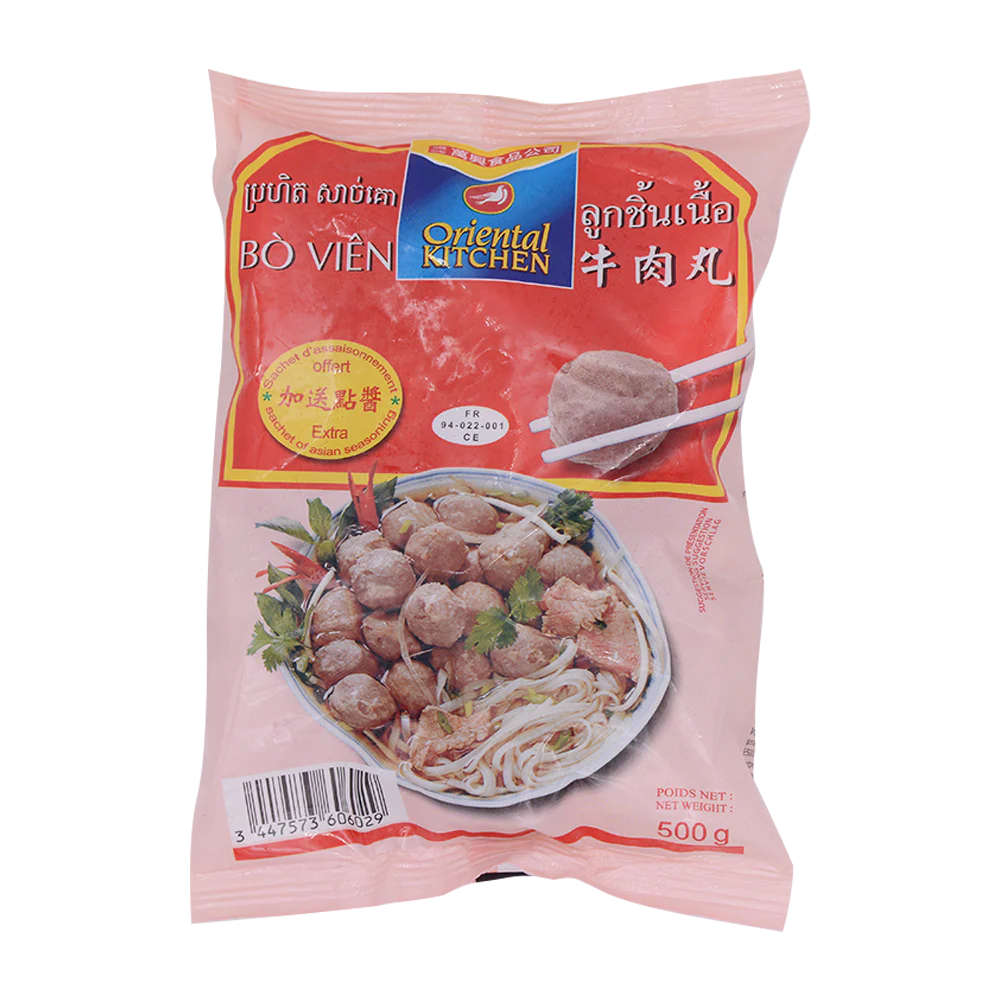 ORIENTAL KITCHEN Beef Ball 500g (Frozen)