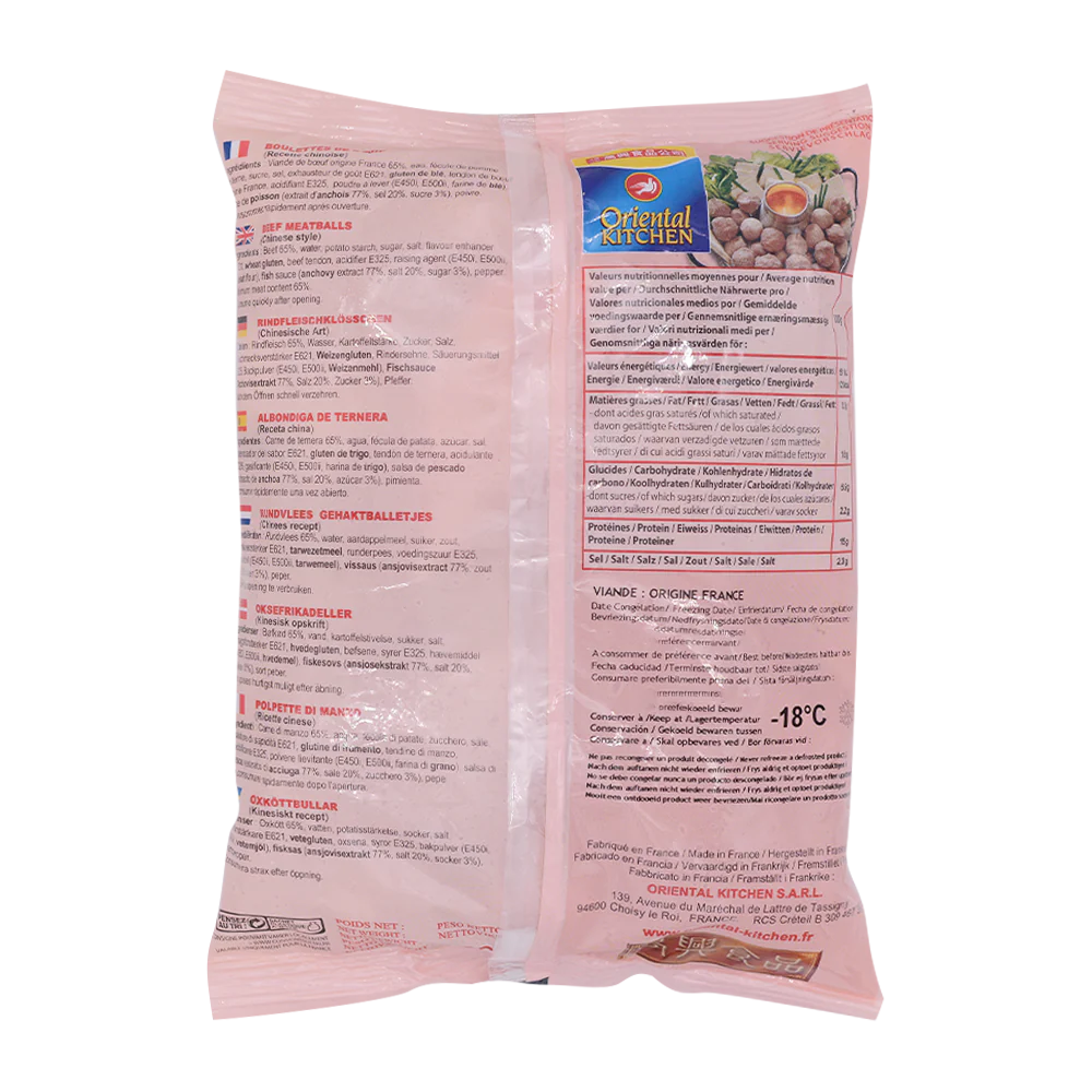 ORIENTAL KITCHEN Beef Ball 500g (Frozen) - Image 2