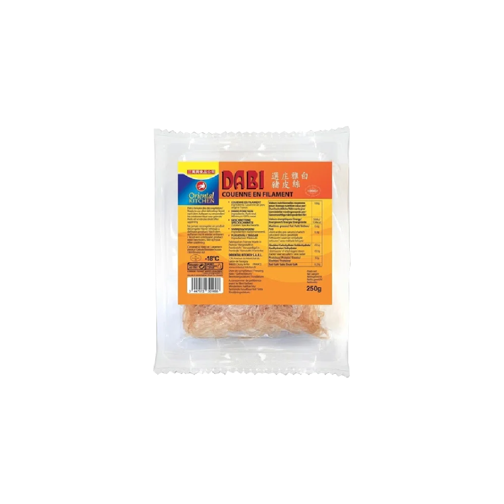 ORIENTAL KITCHEN Frozen Shredded Pork Skin 250g (Frozen)