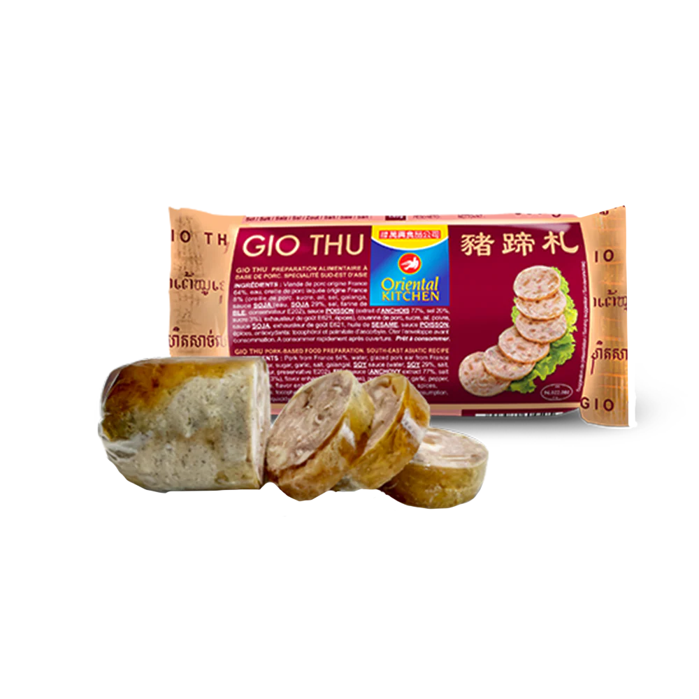 ORIENTAL KITCHEN Vietnamese Salami (Gio Thu) With Pork's Ear 380g (Frozen)