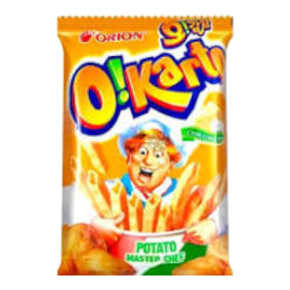 ORION O!Karto Potato Chips - Cream & Cheese Flavour 50g (Case 24)