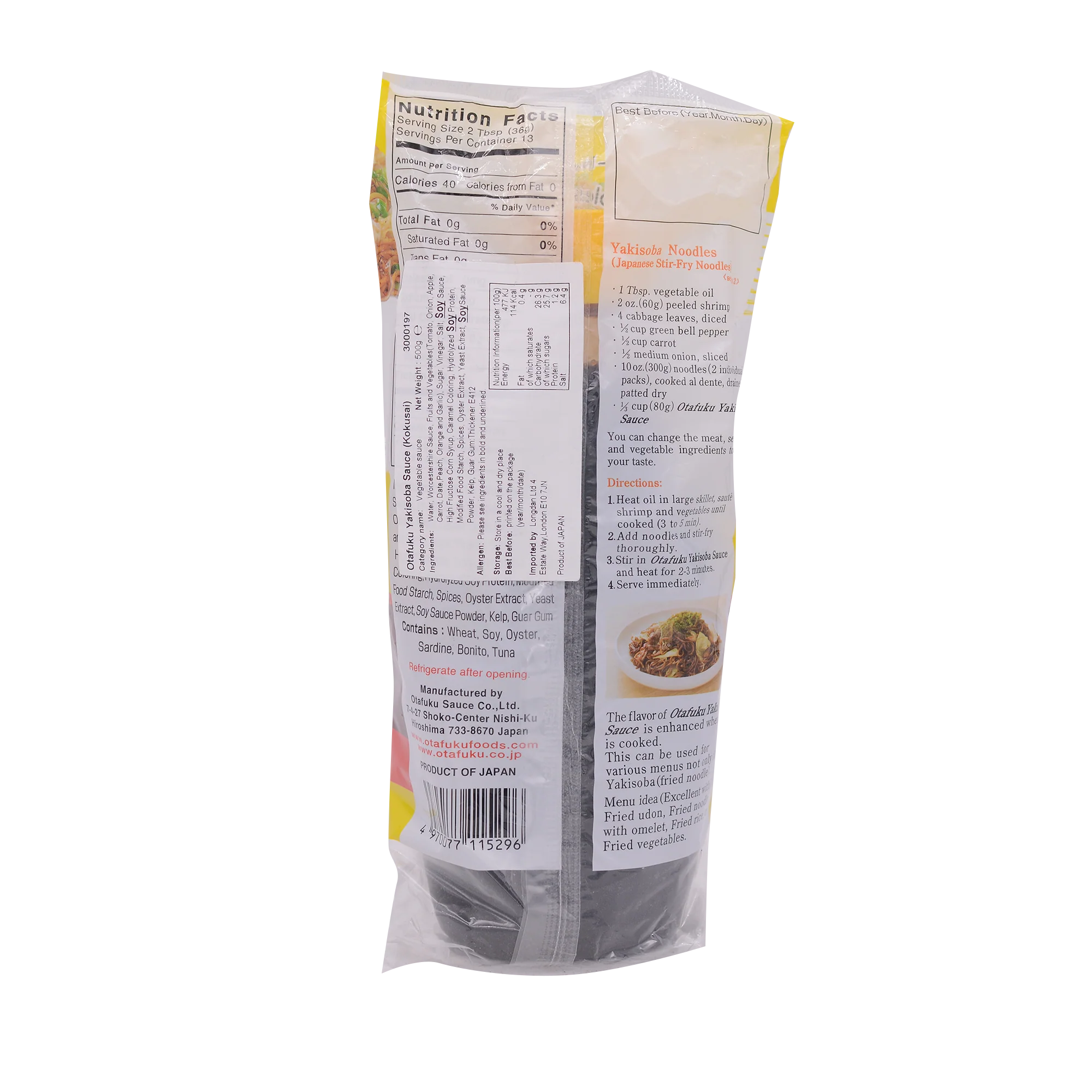 Otafuku Yakisoba Noodle Sauce 500g - Image 2