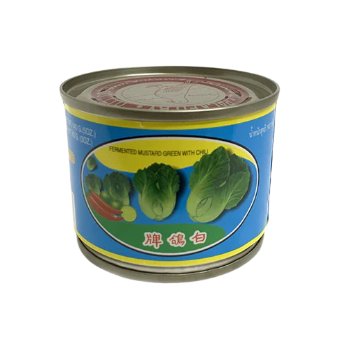 PIGEON Canned Fermented Mustard Green With Chilli 140g