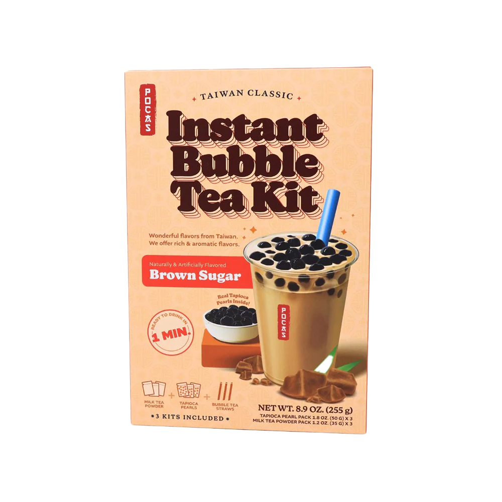 POCAS Bubble Tea DIY Kit - Brown Sugar (5 packs) 425g (Case 8)