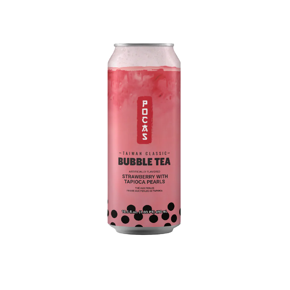 POCAS Bubble Tea - Strawberry 490ml