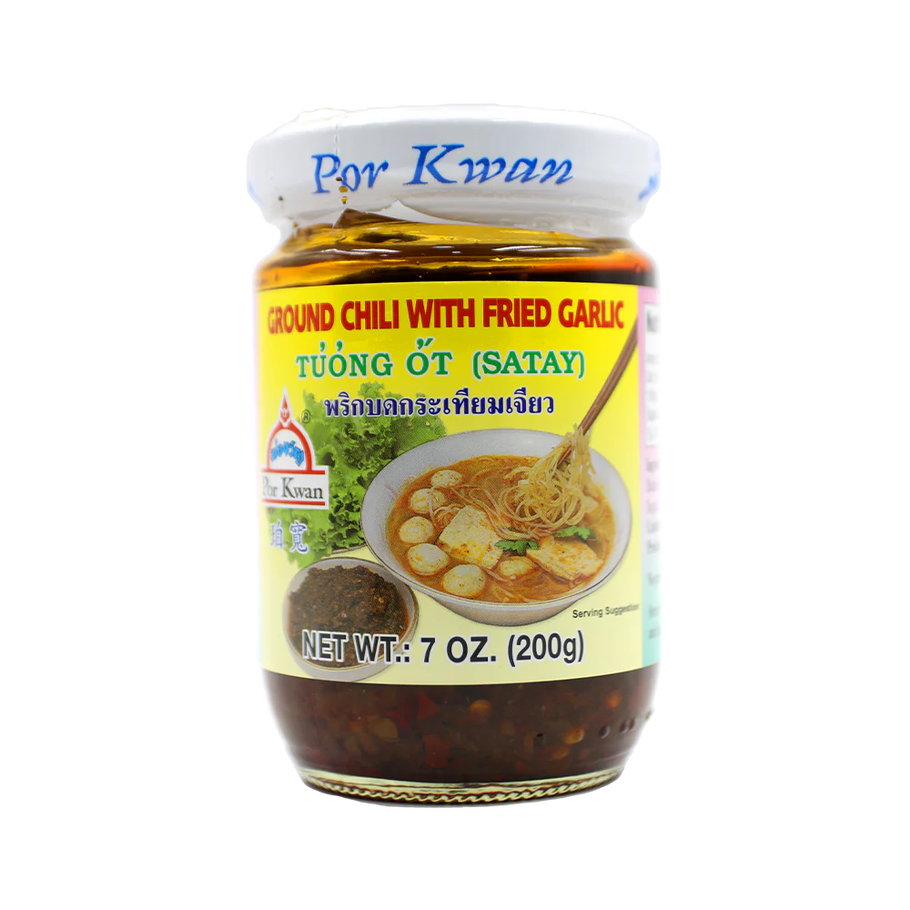 POR KWAN Ground Chili With Fried Garlic 200g (Case 24)