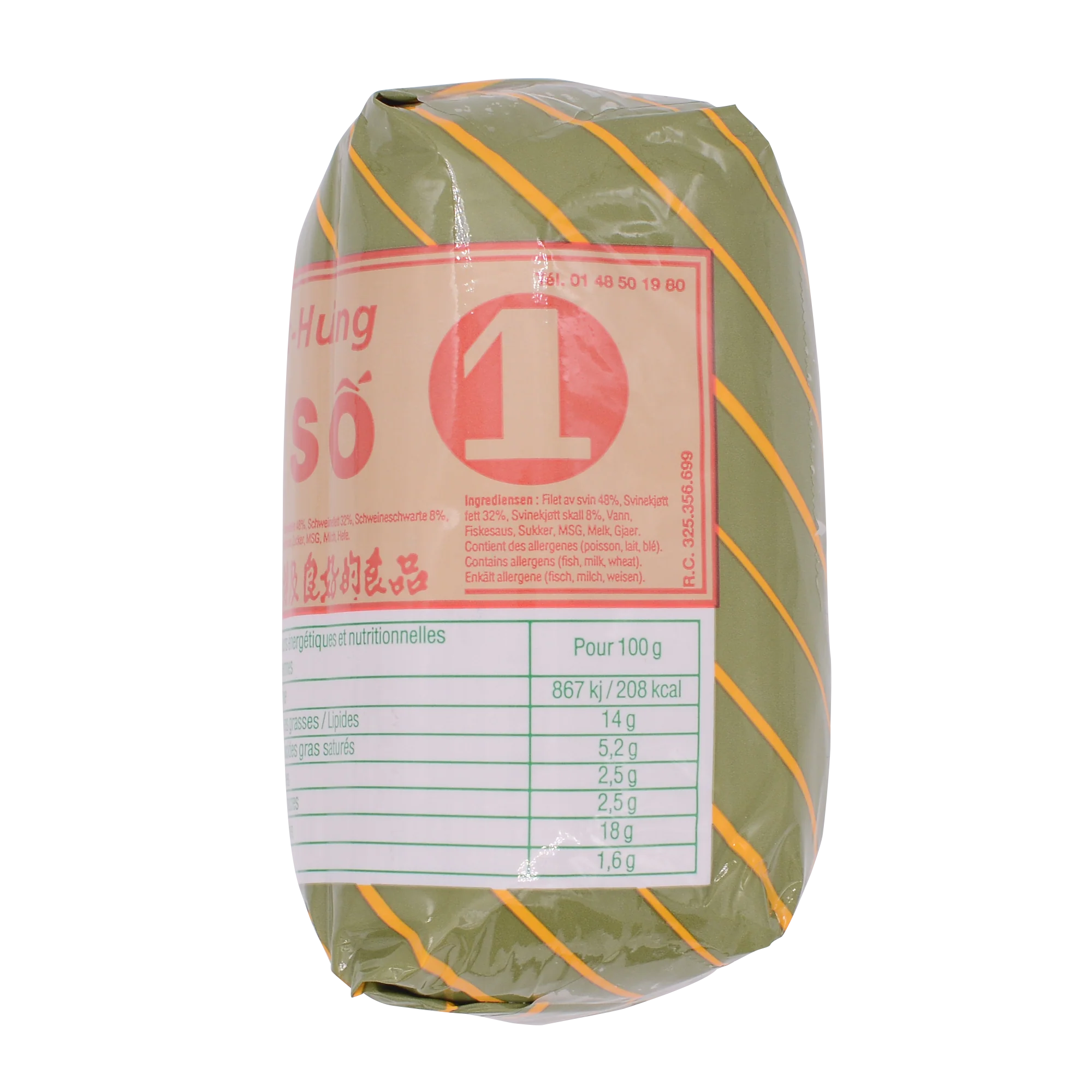 VIET HUNG Pork Roll with Skin (Cha Bi) 500g (Chilled) - Image 2