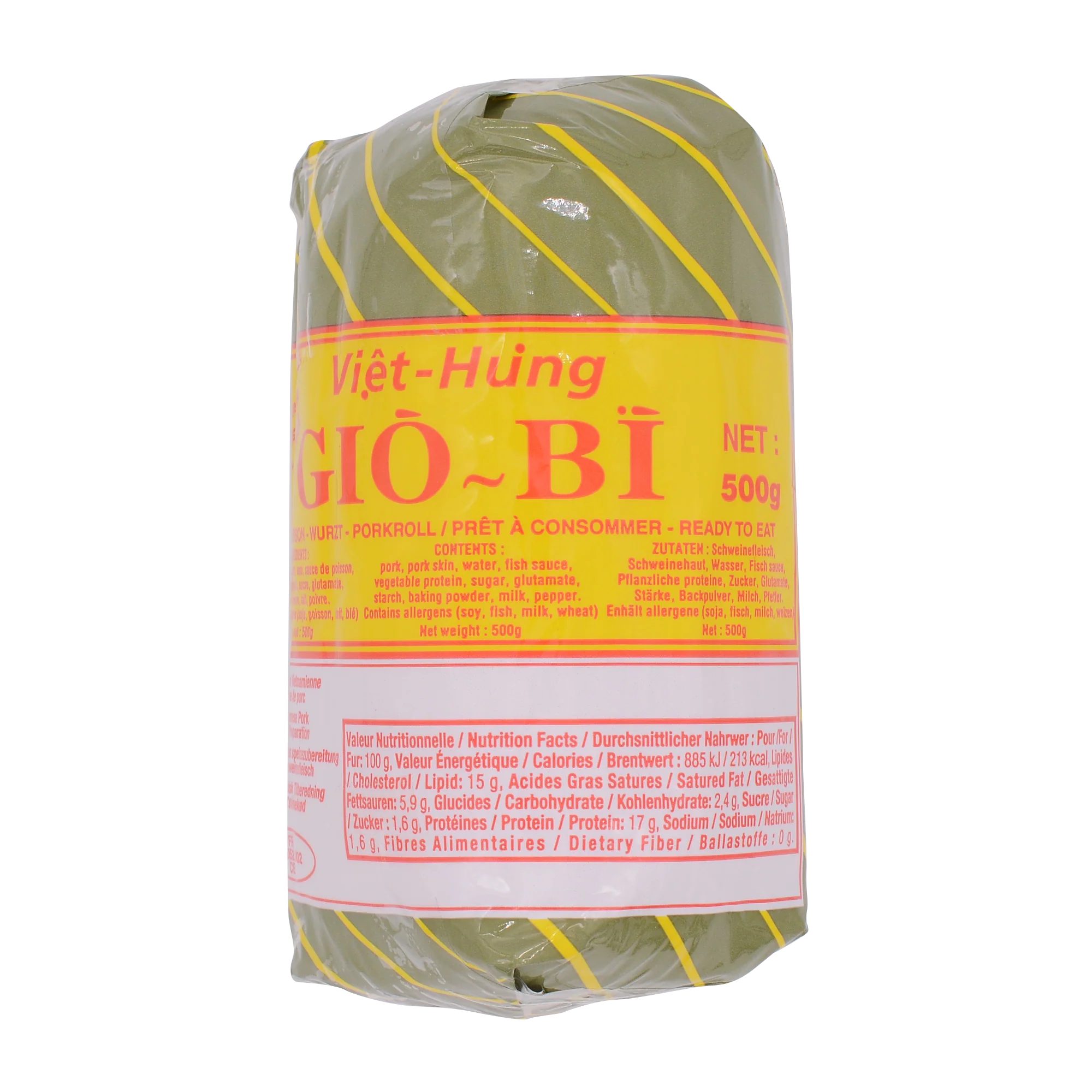 VIET HUNG Promotion Pork Roll with Skin 500g (Chilled)